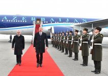 Prezident İlham Əliyev Naxçıvan Muxtar Respublikasına səfərə gəlib  (FOTO)