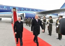Prezident İlham Əliyev Naxçıvan Muxtar Respublikasına səfərə gəlib  (FOTO)