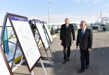 İlham Əliyev Şahbuzda içməli su təchizatı və kanalizasiya sistemlərinin istifadəyə verilməsi mərasimində iştirak edib (FOTO)