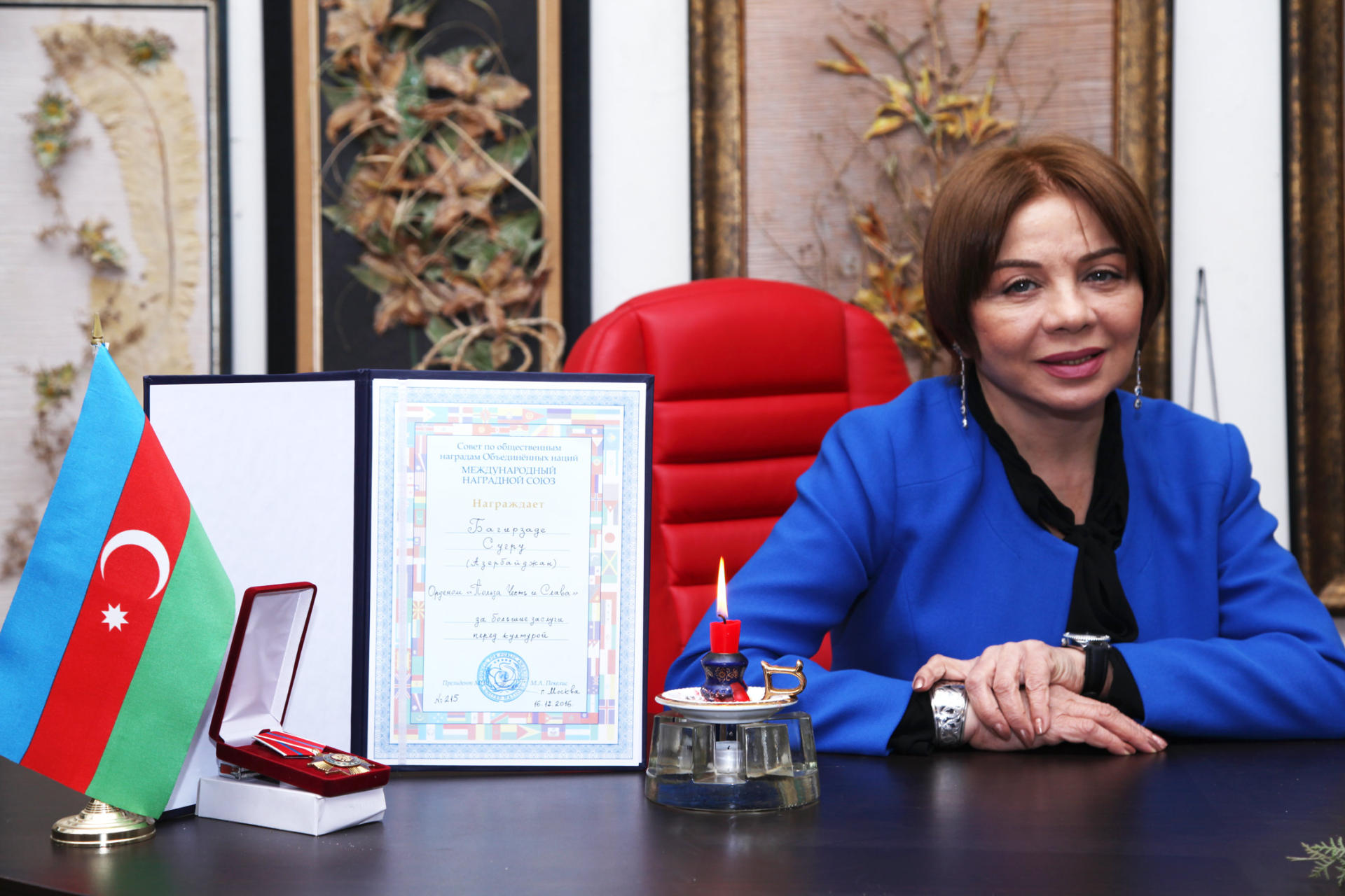 Azərbaycanın əməkdar artisti beynəlxalq mükafata layiq görülüb  (FOTO)