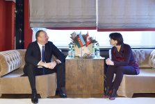 Davosda Azərbaycan və İsveçrə prezidentləri arasında görüş olub (FOTO) (YENİLƏNİB)