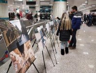İstanbul metrosunda sərgi: Azərbaycanı fotolarla kəşf et (FOTO)