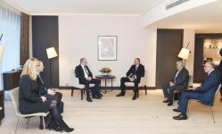 Azərbaycan Prezidentinin Davosda "Statoil" şirkətinin baş icraçı direktoru ilə görüşü olub (FOTO) (YENLƏNİB)