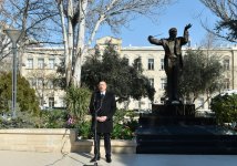 Prezident İlham Əliyev: Bizim gücümüzün mənbəyi milli tariximizdir, keçmişimizdir, mədəniyyətimizdir (YENİLƏNİB-2) (FOTO)