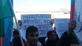 Gənclər Müsavat Partiyasının qızışdırıcı siyasətinə etiraz etdi (FOTO) (YENİLƏNİB)
