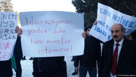 Gənclər Müsavat Partiyasının qızışdırıcı siyasətinə etiraz etdi (FOTO) (YENİLƏNİB)