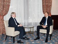 Prezident İlham Əliyev Brüsseldə AŞ PA-nın sabiq prezidenti ilə görüşüb (FOTO)