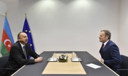 İlham Əliyevin Avropa İttifaqı Şurasının prezidenti Donald Tuskla görüşü olub (FOTO) (YENİLƏNİB)