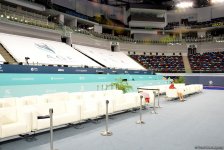 Bakı batut gimnastikası və tamblinq üzrə Dünya Kubokuna hazırlaşır (FOTOREPORTAJ)