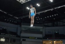 Bakıda Milli Gimnastika Arenasında batut gimanstikası və tamblinq üzrə Dünya Kuboku iştirakçılarının sınaq məşqi keçirilib FOTOREPORTAJ