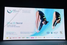 Bakıda Milli Gimnastika Arenasında batut gimanstikası və tamblinq üzrə Dünya Kuboku iştirakçılarının sınaq məşqi keçirilib FOTOREPORTAJ