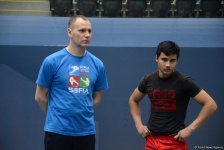 Bakıda Milli Gimnastika Arenasında batut gimanstikası və tamblinq üzrə Dünya Kuboku iştirakçılarının sınaq məşqi keçirilib FOTOREPORTAJ