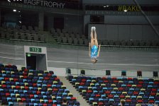 Bakıda Milli Gimnastika Arenasında batut gimanstikası və tamblinq üzrə Dünya Kuboku iştirakçılarının sınaq məşqi keçirilib FOTOREPORTAJ
