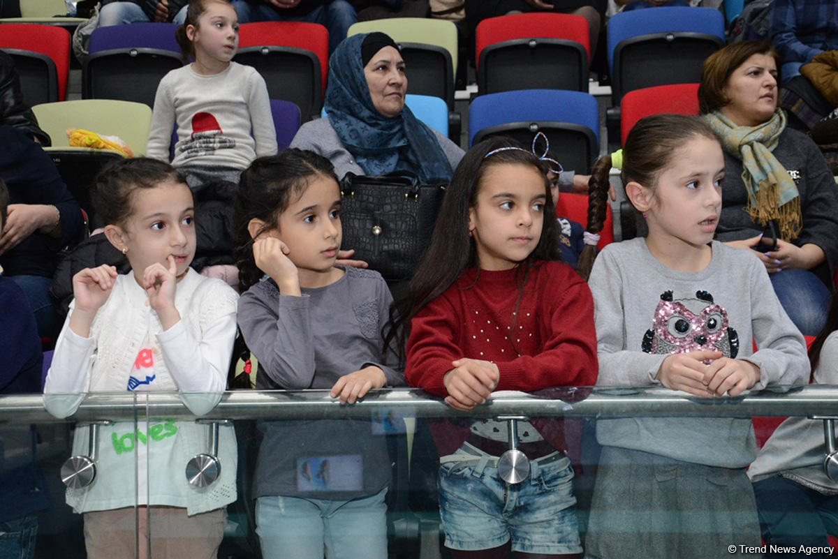 Bakıda Milli Gimnastika Arenasında batut gimanstikası və tamblinq üzrə Dünya Kuboku iştirakçılarının sınaq məşqi keçirilib FOTOREPORTAJ