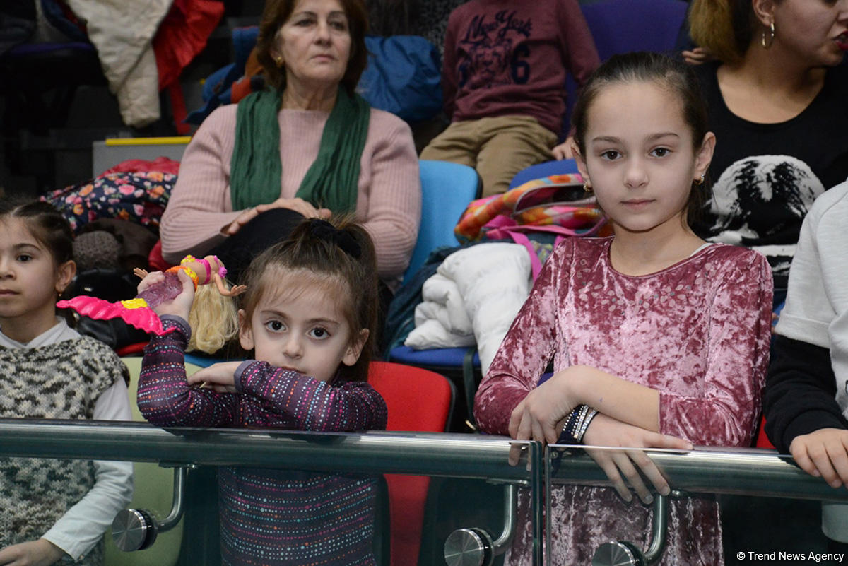 Bakıda Milli Gimnastika Arenasında batut gimanstikası və tamblinq üzrə Dünya Kuboku iştirakçılarının sınaq məşqi keçirilib FOTOREPORTAJ
