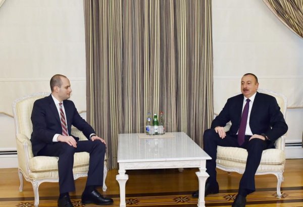 Prezident İlham Əliyev Gürcüstanın xarici işlər nazirini qəbul edib (YENİLƏNİB) (FOTO)