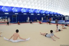 Azərbaycan gimnastları Dünya Kubokuna hazırlaşırlar (FOTOREPORTAJ)