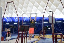 Azərbaycan gimnastları Dünya Kubokuna hazırlaşırlar (FOTOREPORTAJ)
