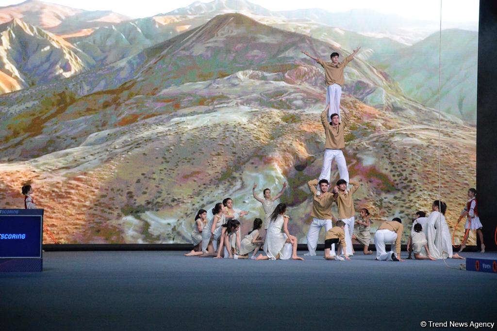 Bakıda batut gimnastikası və tamblinq üzrə Dünya Kubokunun açılış mərasiminin əsas məşqləri keçirilib (FOTOREPORTAJ)