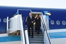 İlham Əliyev və xanımı Almaniyaya səfərə gəliblər (FOTO)