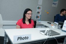 Müxtəlif ölkələrin nümayəndə heyətləri batut gimnastikası və tamblinq üzrə Dünya kubokuna akkreditasiyadan keçir (FOTOREPORTAJ)