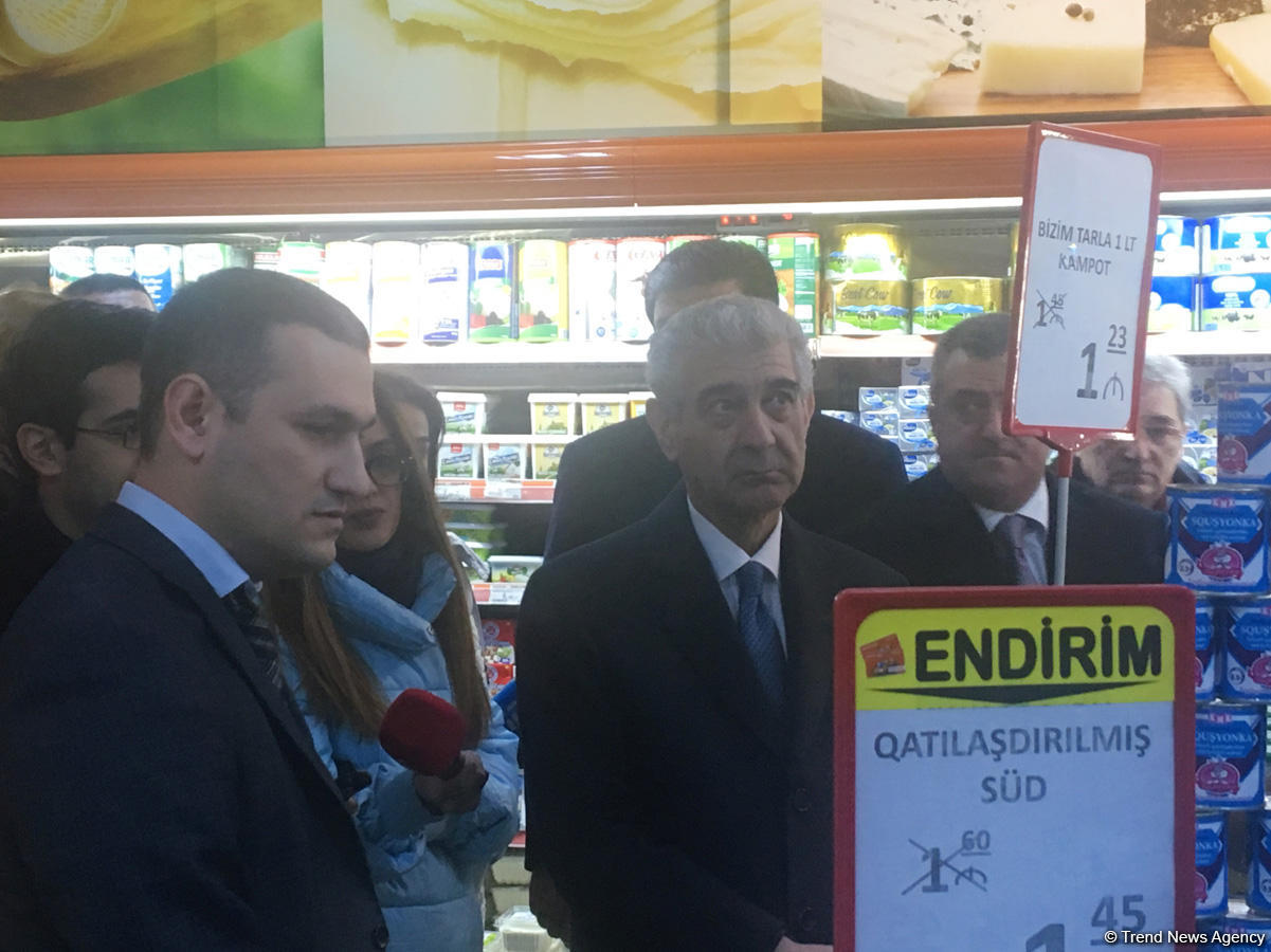 Əli Əhmədov: Ərzaq mallarının qiymətlərində narahatlıq doğuracaq artım müşahidə olunmur (FOTO)