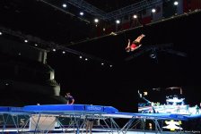 Bakıda batut gimnastikası üzrə Dünya Kuboku iştirakçılarının podium məşqləri başlayıb (FOTO)