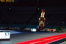Bakıda batut gimnastikası üzrə Dünya Kuboku iştirakçılarının podium məşqləri başlayıb (FOTO)