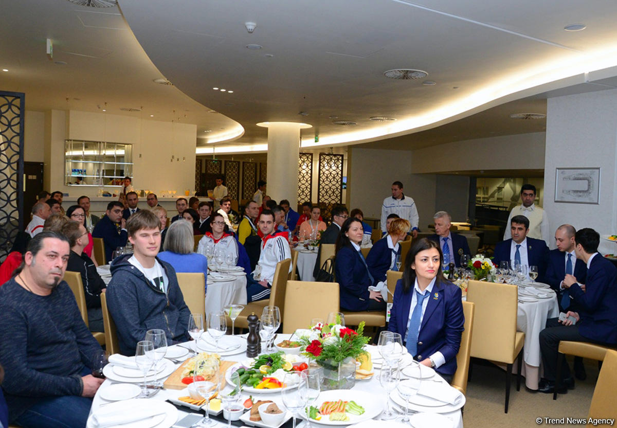 Bakıda batut gimnastikası üzrə Dünya Kubokunda iştirak edən nümayəndə heyətlərinin rəhbər və təmsilçilərinin görüşü keçirilib (FOTOREPORTAJ)