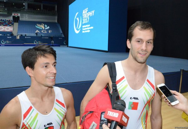 Azərbaycan Gimnastika Federasiyası zalda yeni işıq tərtibatı ilə bizi təəccübləndirdi - portuqaliyalı gimnastlar