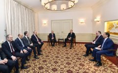 Prezident İlham Əliyevin Münhendə Türkiyənin Baş naziri ilə görüşü olub (YENİLƏNİB)  (FOTO)