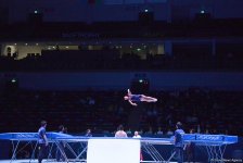 Bakıda kişilər və qadınlar arasında batut gimnastikası və tamblinq üzrə FIG Dünya kubokunun təsnifat yarışları (FOTOREPORTAJ)