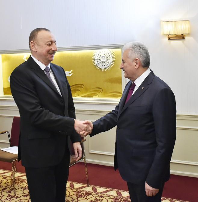 Prezident İlham Əliyevin Münhendə Türkiyənin Baş naziri ilə görüşü olub (YENİLƏNİB)  (FOTO)