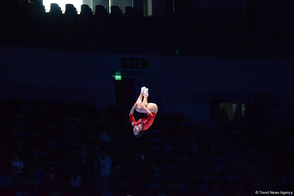 Bakıda kişilər və qadınlar arasında batut gimnastikası və tamblinq üzrə FIG Dünya kubokunun təsnifat yarışları (FOTOREPORTAJ 2)