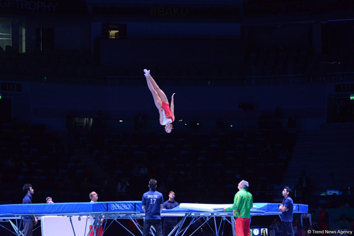 Bakıda kişilər və qadınlar arasında batut gimnastikası və tamblinq üzrə FIG Dünya kubokunun təsnifat yarışları (FOTOREPORTAJ 2)