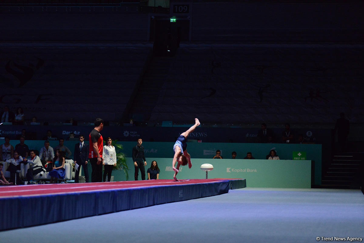 Bakıda kişilər və qadınlar arasında batut gimnastikası və tamblinq üzrə FIG Dünya kubokunun təsnifat yarışları (FOTOREPORTAJ 2)