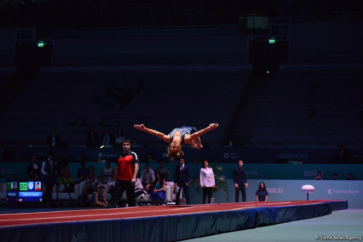 Bakıda kişilər və qadınlar arasında batut gimnastikası və tamblinq üzrə FIG Dünya kubokunun təsnifat yarışları (FOTOREPORTAJ 2)