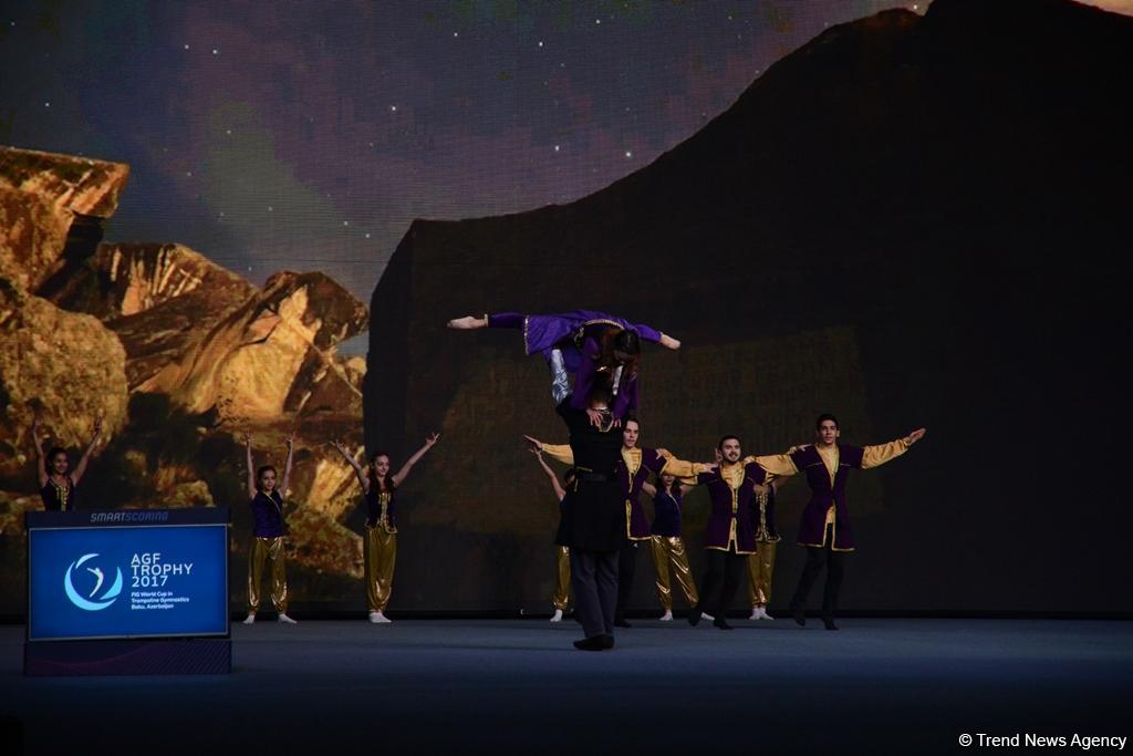 Batut gimnastikası və tamblinq üzrə Dünya kubokunun açılış mərasimi keçirilib (FOTO)