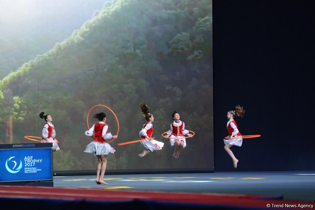 Batut gimnastikası və tamblinq üzrə Dünya kubokunun açılış mərasimi keçirilib (FOTO)
