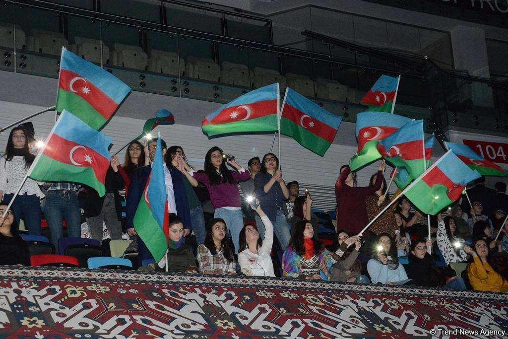 Batut gimnastikası və tamblinq üzrə Dünya kubokunun açılış mərasimi keçirilib (FOTO)
