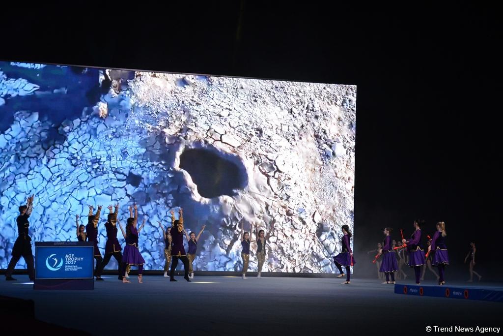 Batut gimnastikası və tamblinq üzrə Dünya kubokunun açılış mərasimi keçirilib (FOTO)