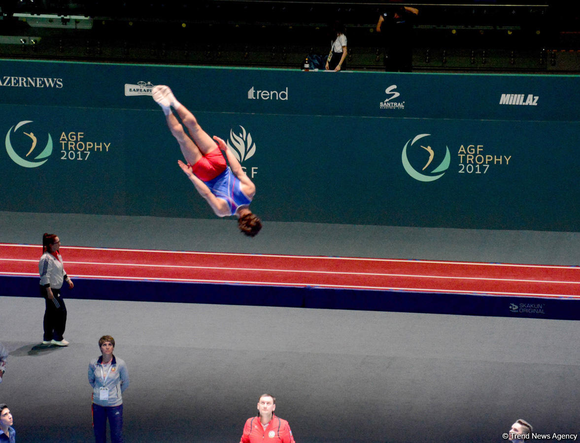 Bakıda Milli Gimnastika Arenasında batut gimnastikası və tamblinq üzrə ilk Dünya Kubokuna start verilib  (FOTO)
