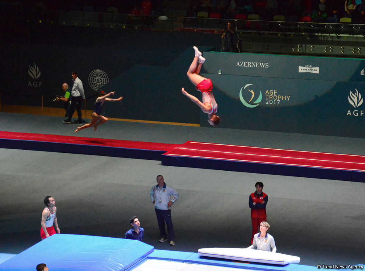 Bakıda batut gimnastikası və tamblinq üzrə Dünya Kubokunun finallarına start verildi (FOTO)