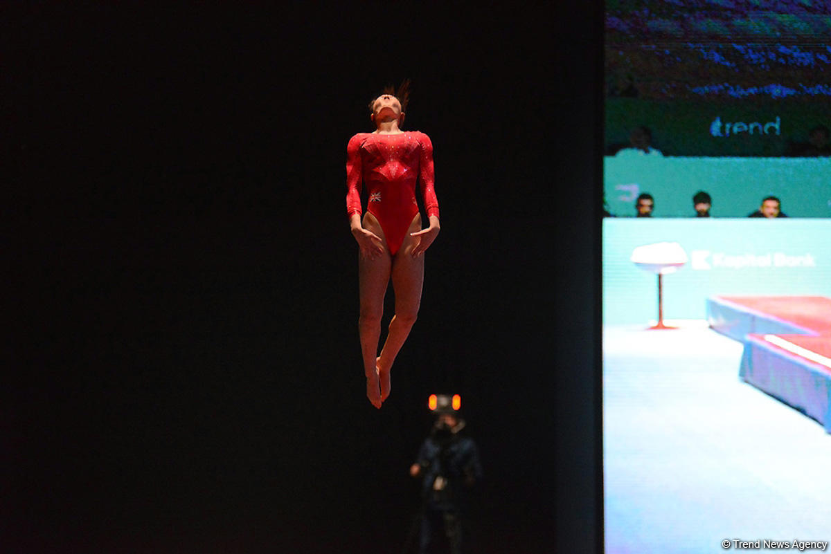 Bakıda kişilər və qadınlar arasında batut gimnastikası və tamblinq üzrə FIG Dünya kubokunun təsnifat yarışları (FOTOREPORTAJ)