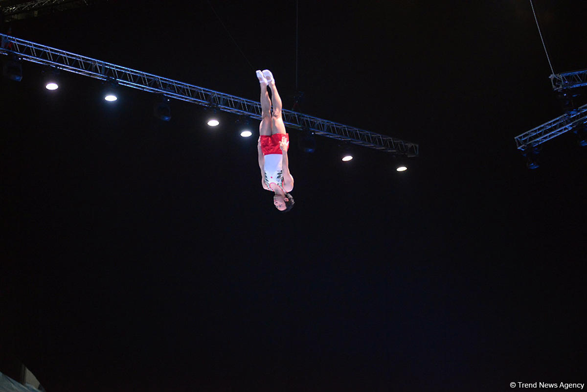 Bakıda kişilər və qadınlar arasında batut gimnastikası və tamblinq üzrə FIG Dünya kubokunun təsnifat yarışları (FOTOREPORTAJ)