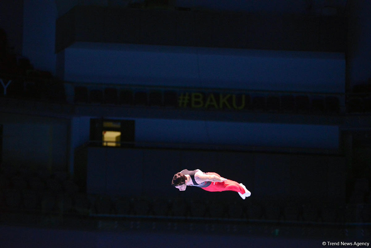 Bakıda kişilər və qadınlar arasında batut gimnastikası və tamblinq üzrə FIG Dünya kubokunun təsnifat yarışları (FOTOREPORTAJ)