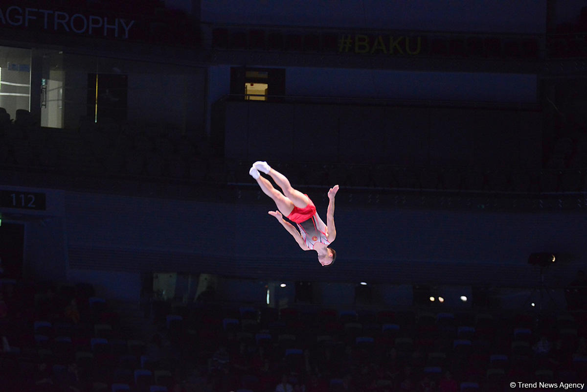 Bakıda kişilər və qadınlar arasında batut gimnastikası və tamblinq üzrə FIG Dünya kubokunun təsnifat yarışları (FOTOREPORTAJ)