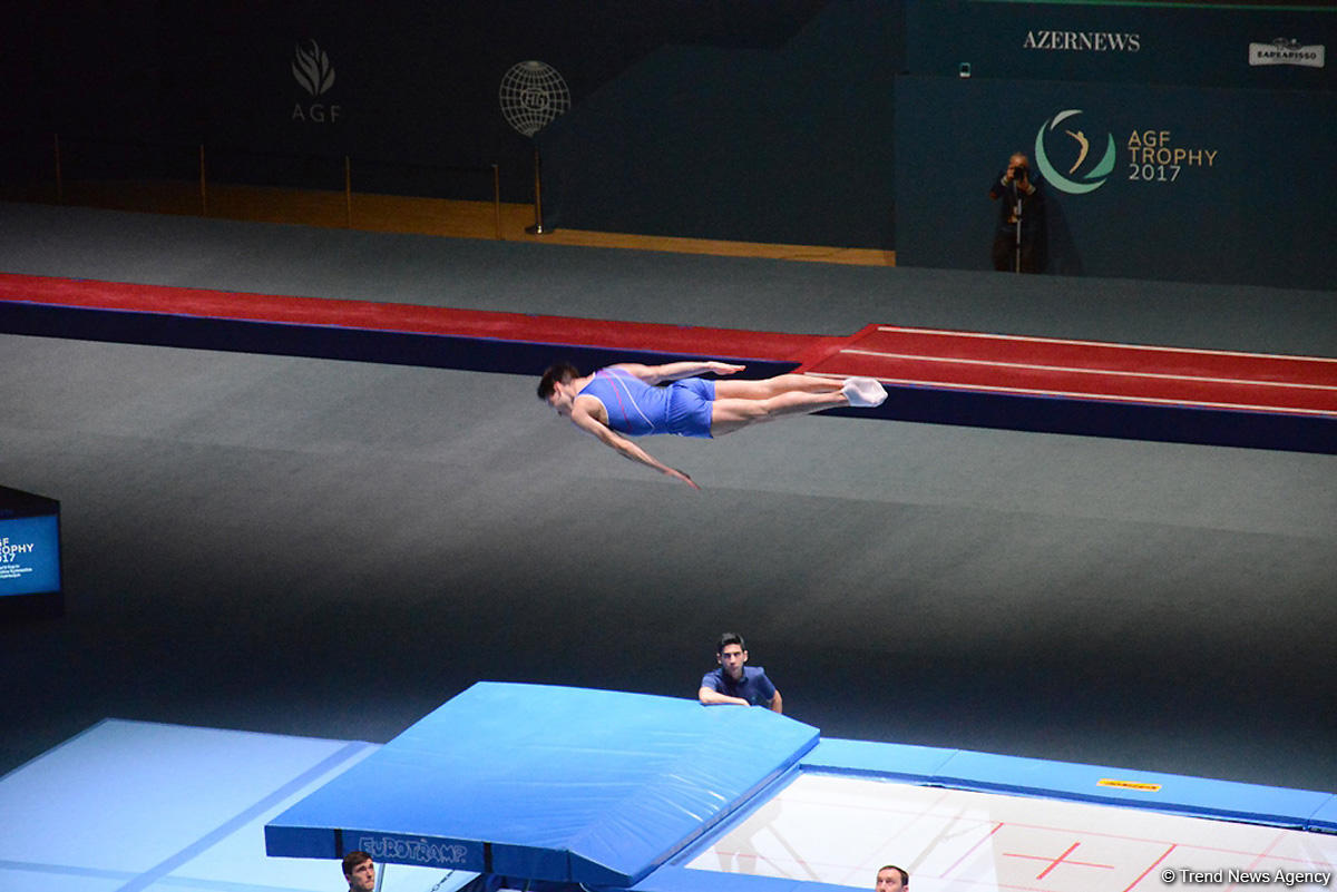Bakıda kişilər və qadınlar arasında batut gimnastikası və tamblinq üzrə FIG Dünya kubokunun təsnifat yarışları (FOTOREPORTAJ)