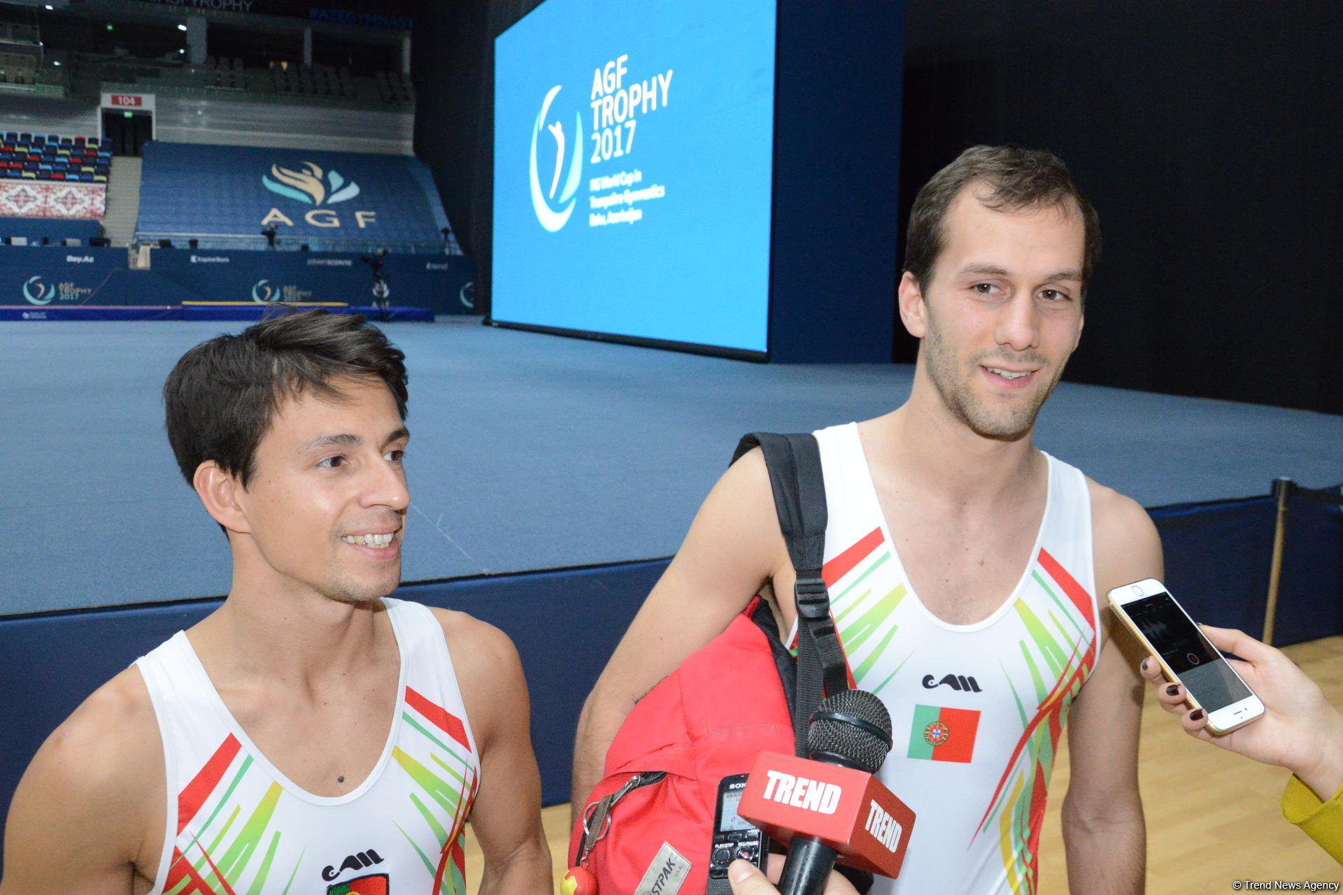 Azərbaycan Gimnastika Federasiyası zalda yeni işıq tərtibatı ilə bizi təəccübləndirdi - portuqaliyalı gimnastlar