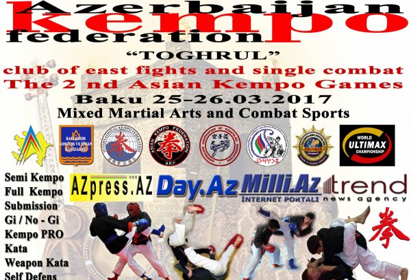 Bakıda Kempo üzrə ikinci Asiya oyunları təşkil olunacaq